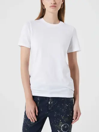 AG ADRIANO GOLDSCHMIED GRAY BOY CLASSIC TEE IN TRUE WHITE