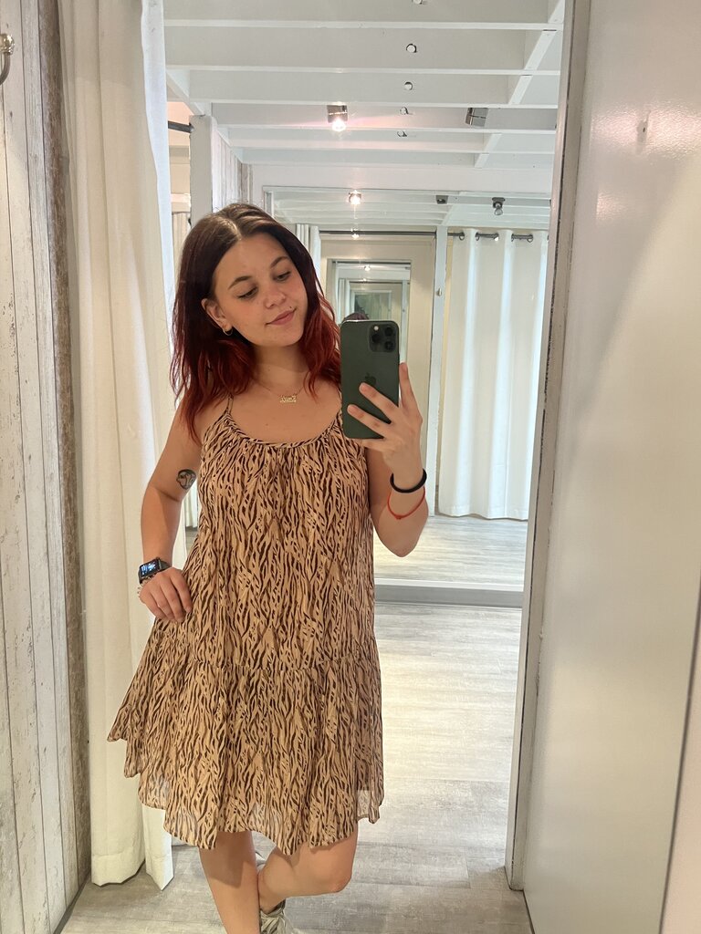 HEARTLOOM ALLI DRESS IN BUFF
