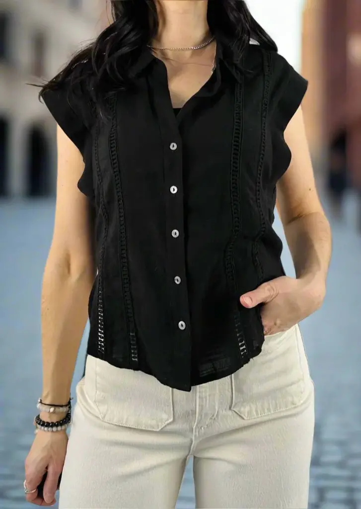 HEARTLOOM SOMA TOP IN BLACK