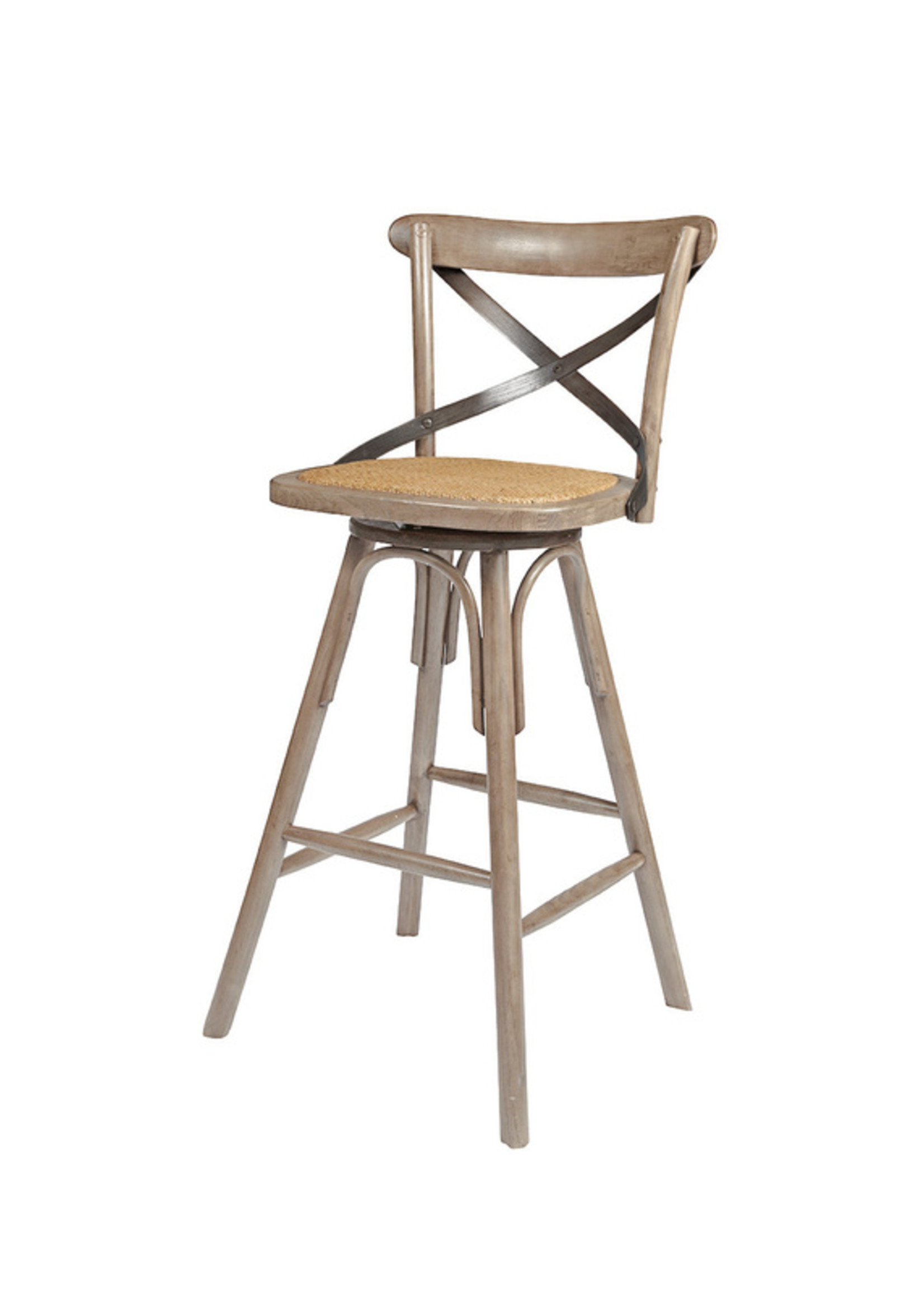 Cross Back Counter Stool Sundried, Most Comfortable Counter Stools With Backs