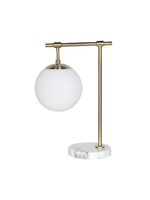 Table Lamp with Frosted Globe