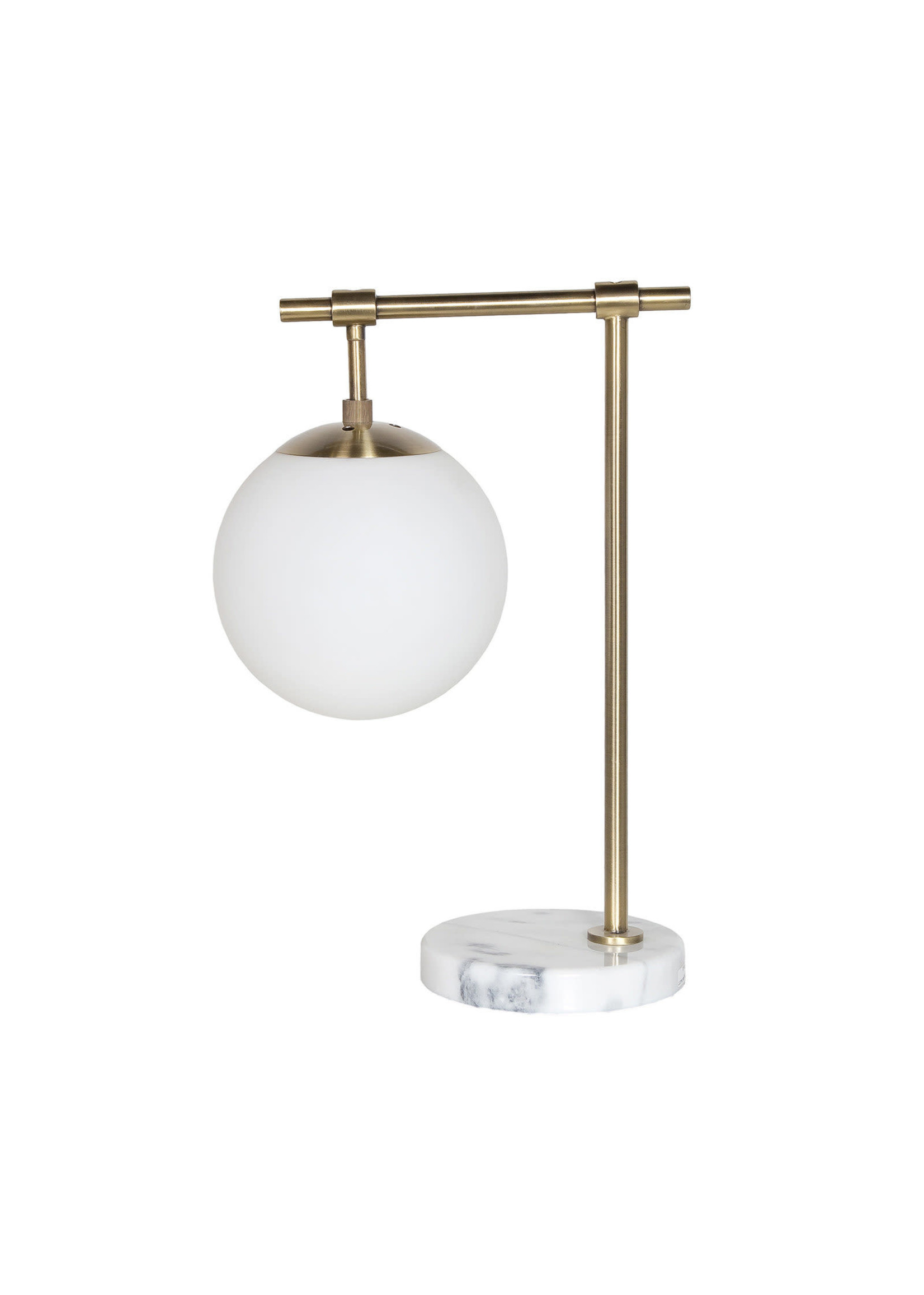 Table Lamp with Frosted Globe