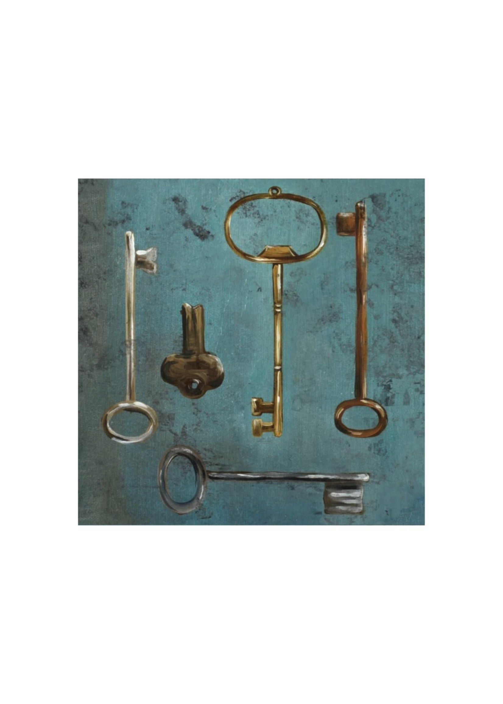 Antique Keys III 24x24