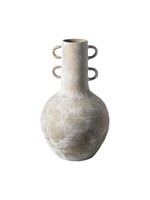 Sherry Rustic Brown Tall Neck Ceramic Vase