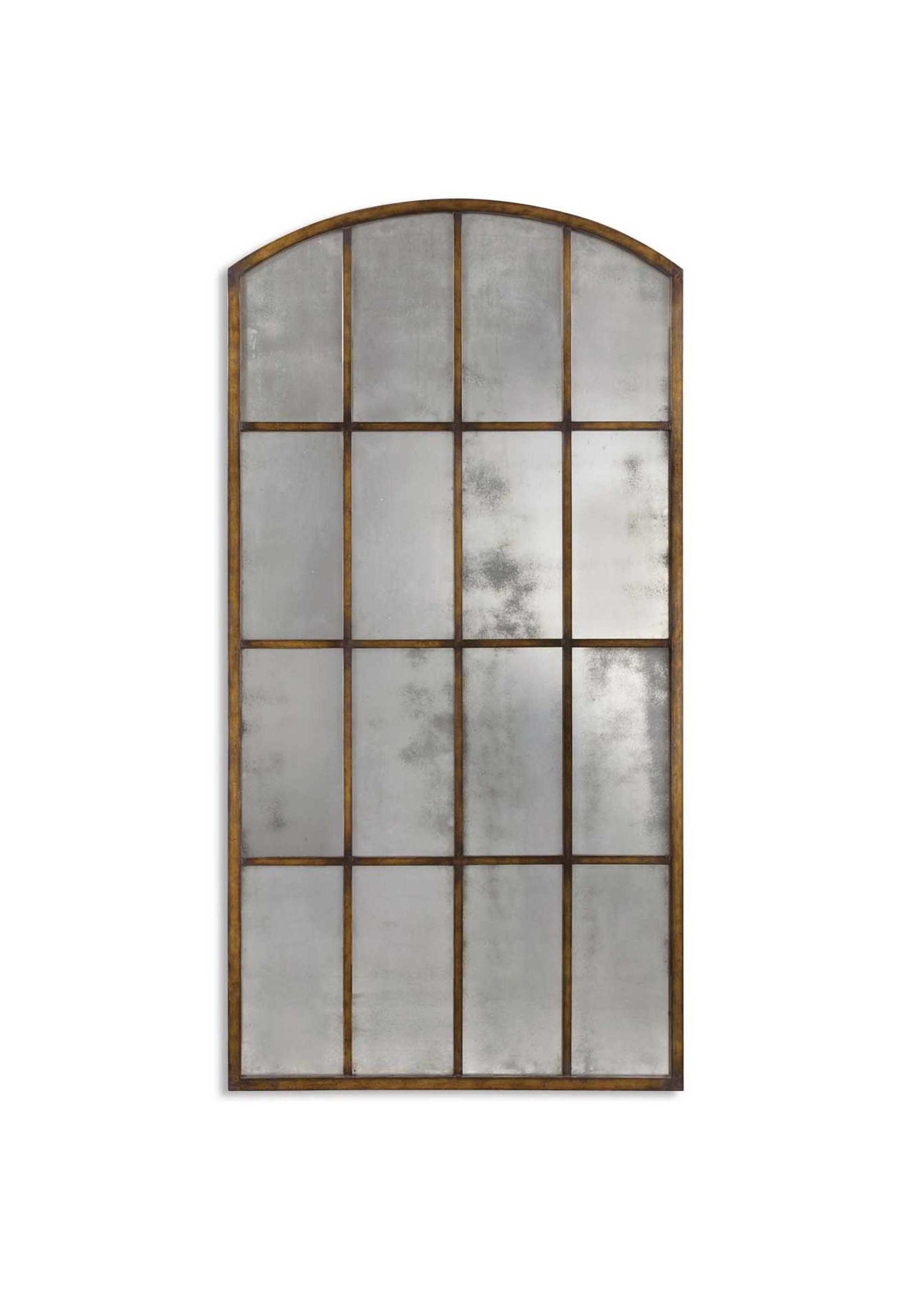 Antiqued Arch Mirror Large