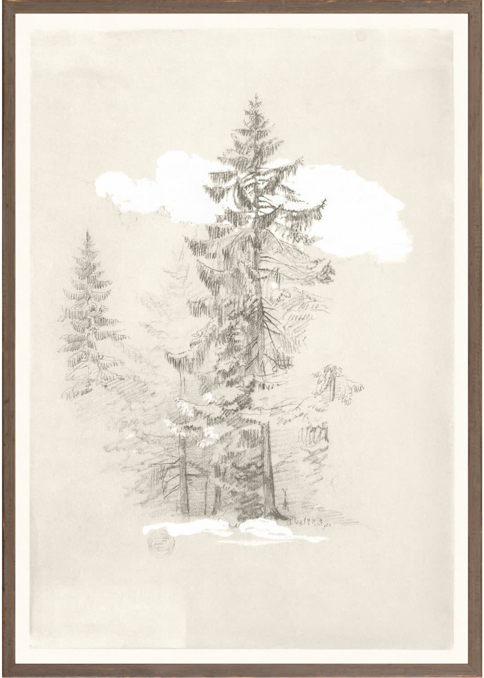 Collection 07-Church, Tree Drawing