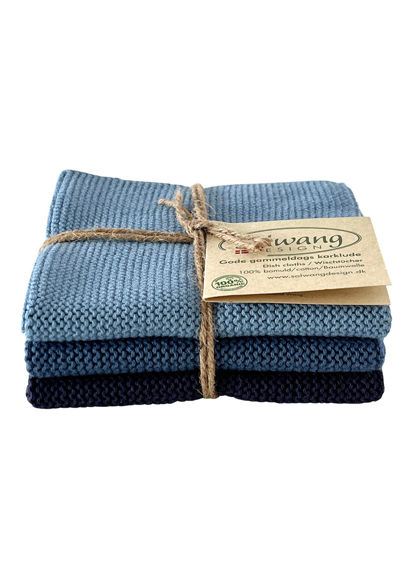 Solwang Solwang dish cloths dusty, blue combo