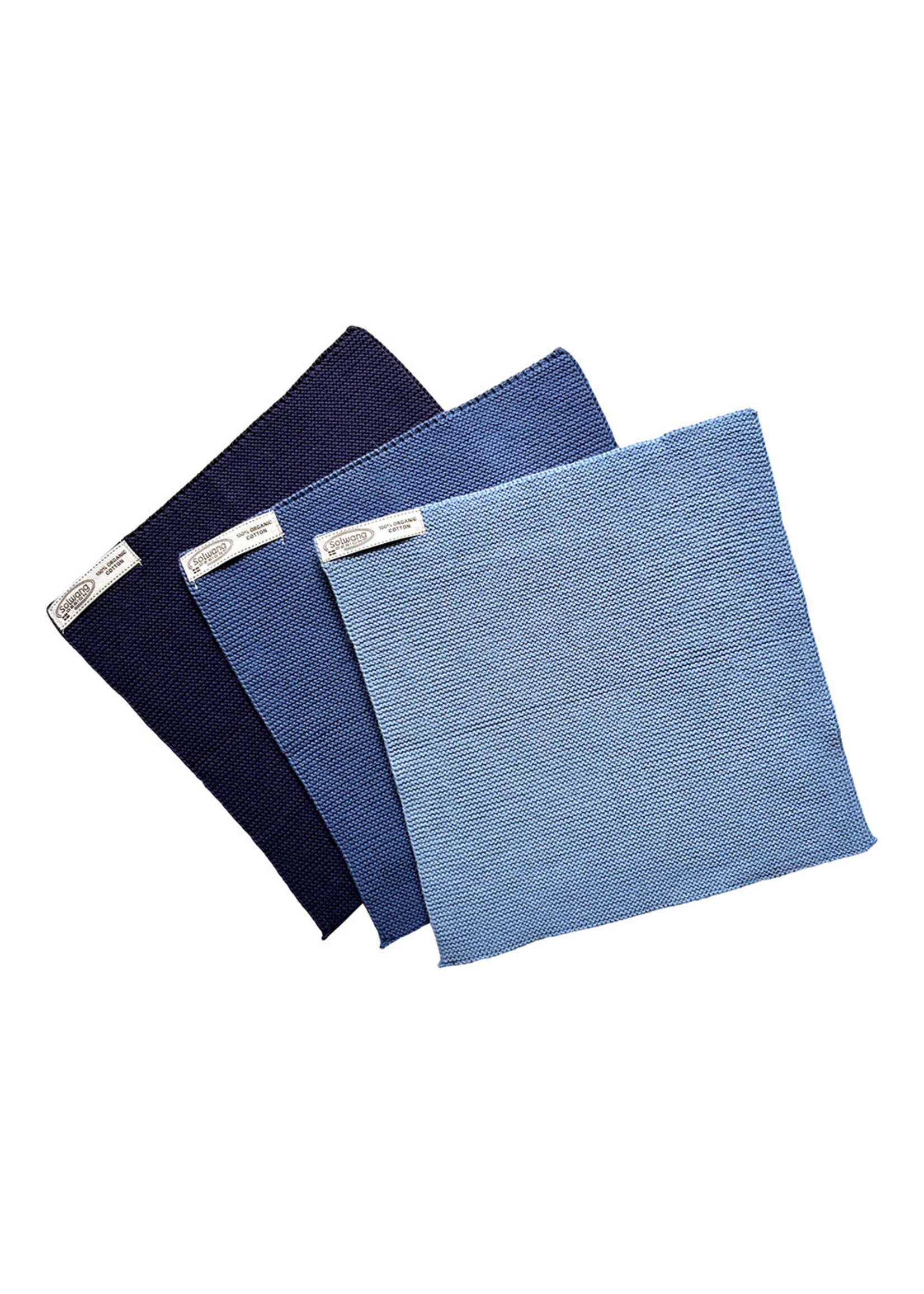 Solwang Solwang dish cloths dusty, blue combo