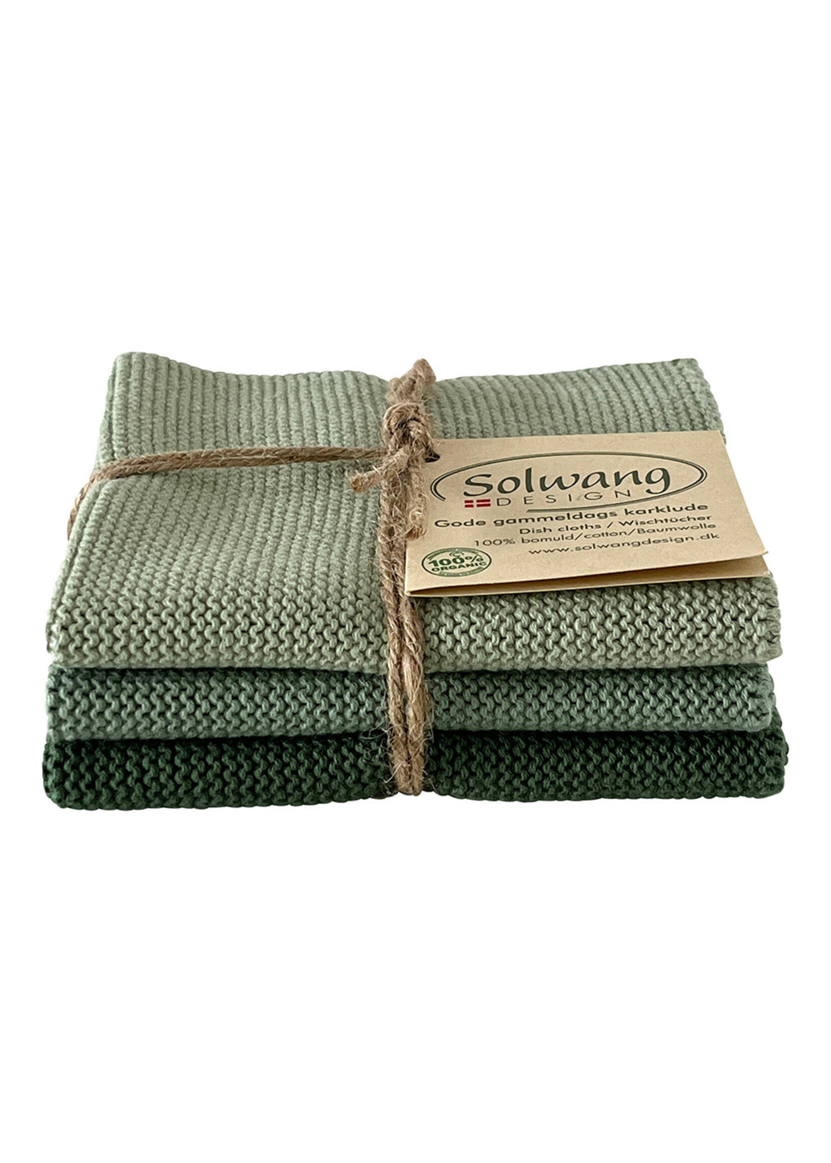 Solwang Solwang dish cloths seagreen combo