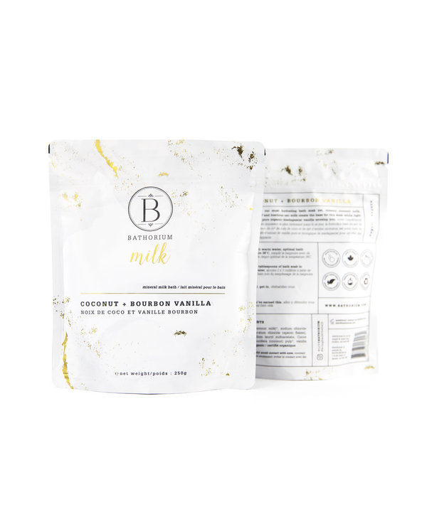 Bathorium MILK Coconut + Vanilla Mineral Bath Soak 250g