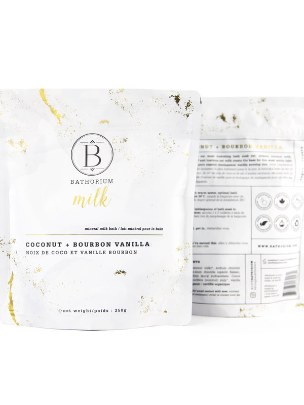 Bathorium MILK Coconut + Vanilla Mineral Bath Soak 250g
