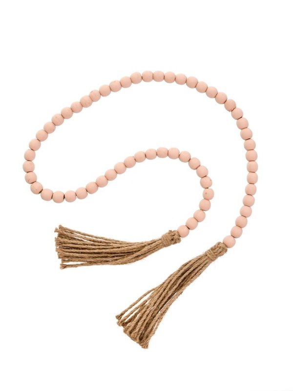 Indaba Trading Co. Tassel Prayer Beads, Pink