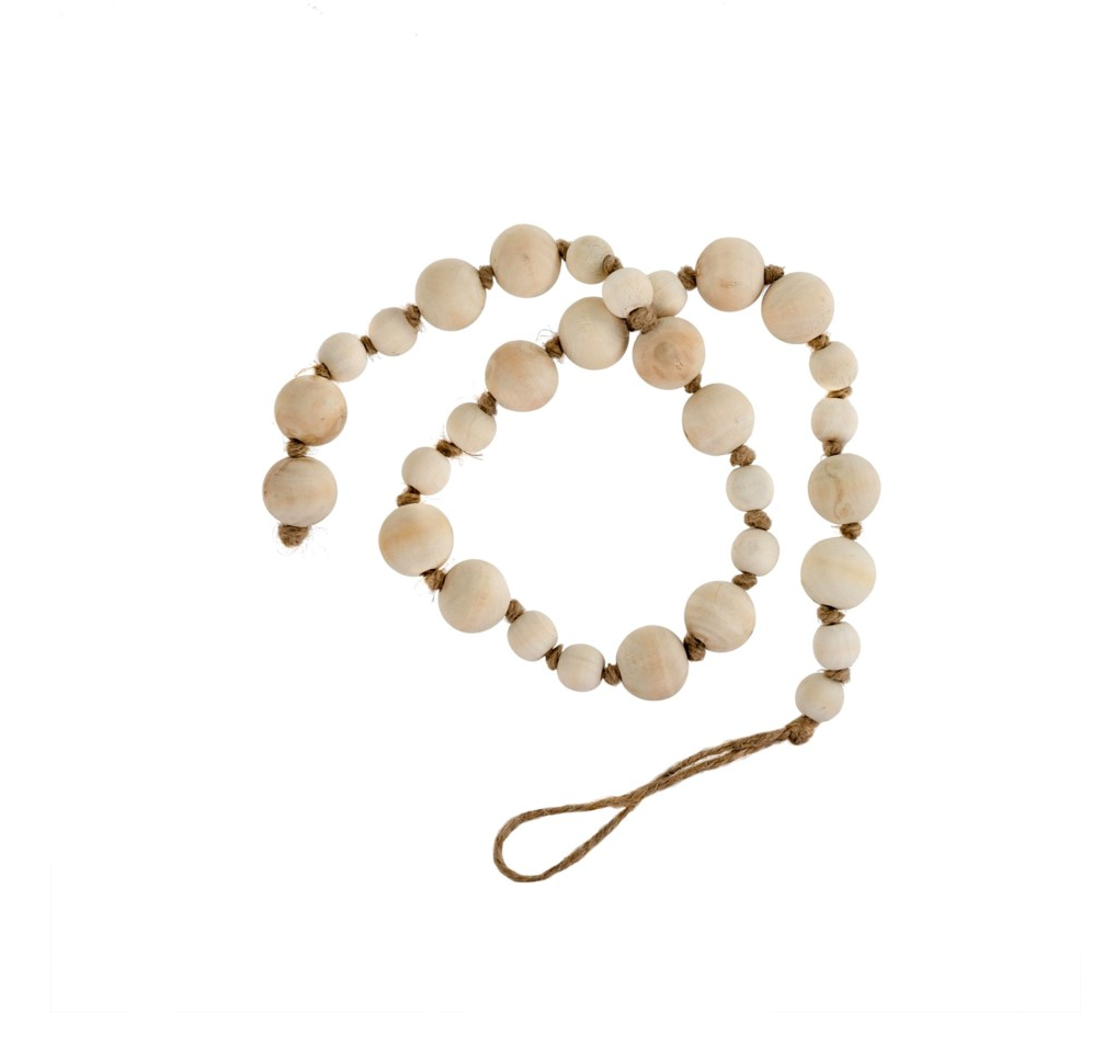 Indaba Trading Co. Natural Wooden Prayer Beads