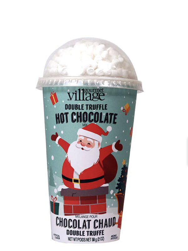 GOURMET VILLAGE Hot Chocolate Cup Santa