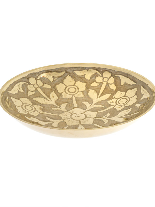 Indaba Trading Co. Primrose Brass Decor Bowl, L