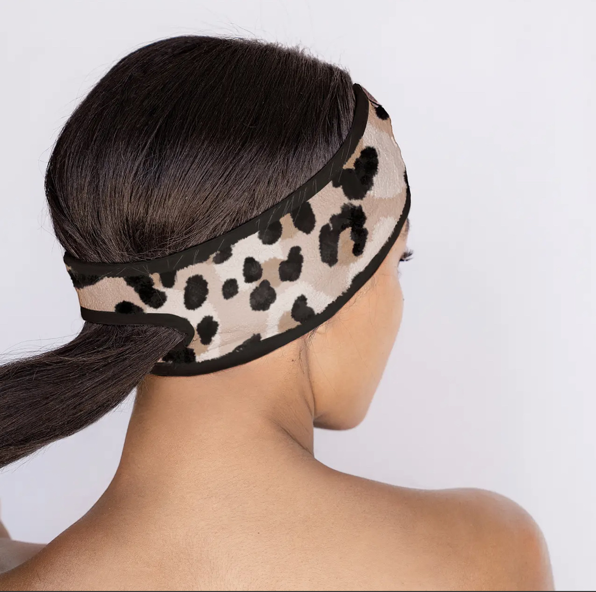 KITSCH Microfiber Spa Headband, Leopard