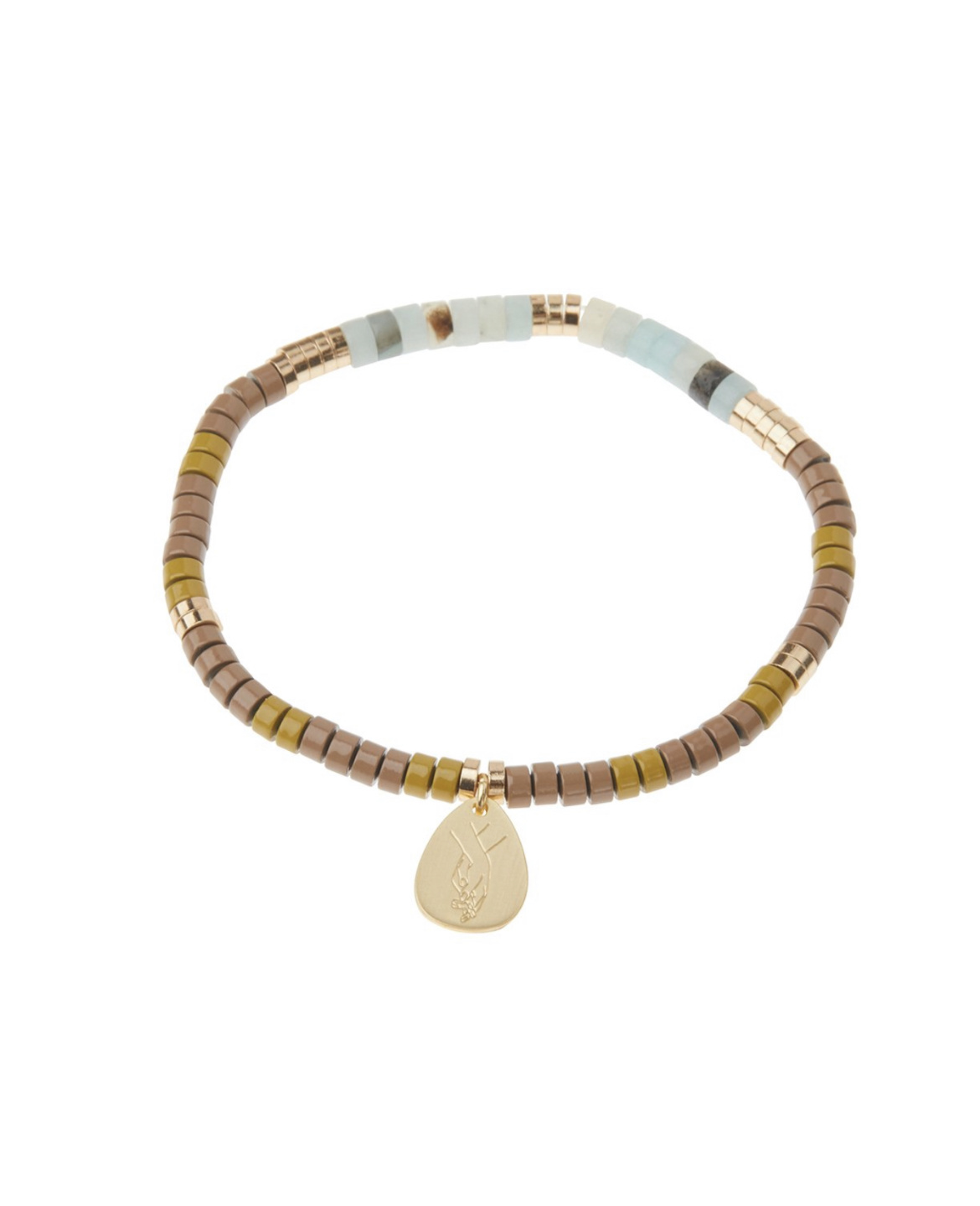 Scout Charm Bracelet, Amazonite/Gold
