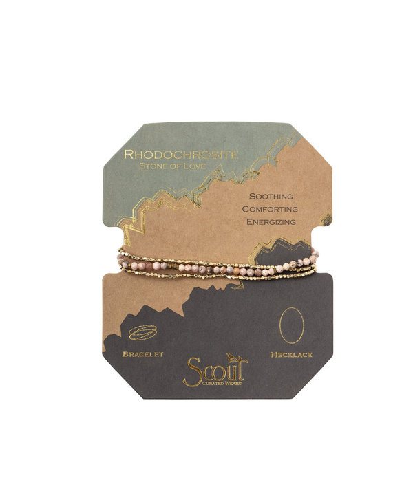 Scout Delicate Stone Rhodochrosite/Gold, Love