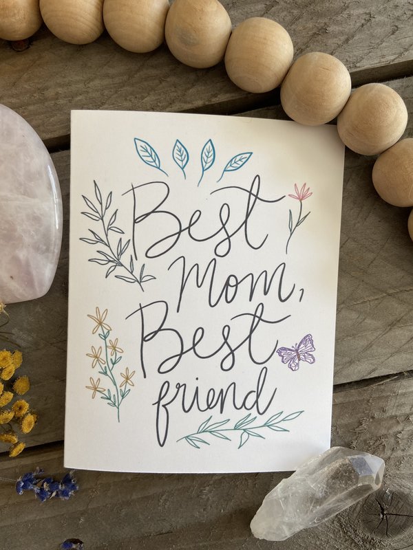 Gold Moon Artistry Best Mom Best Friend Card