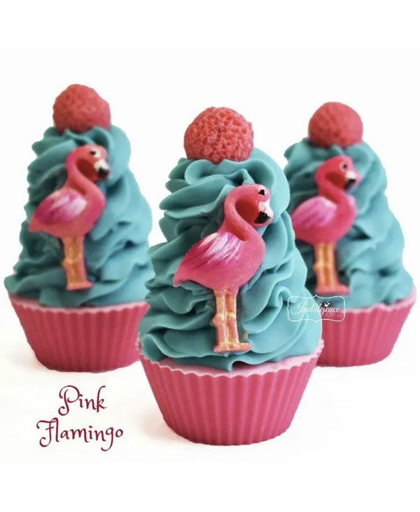 Indulgence Bath Bakery Pink Flamingo Artisan Cupcake