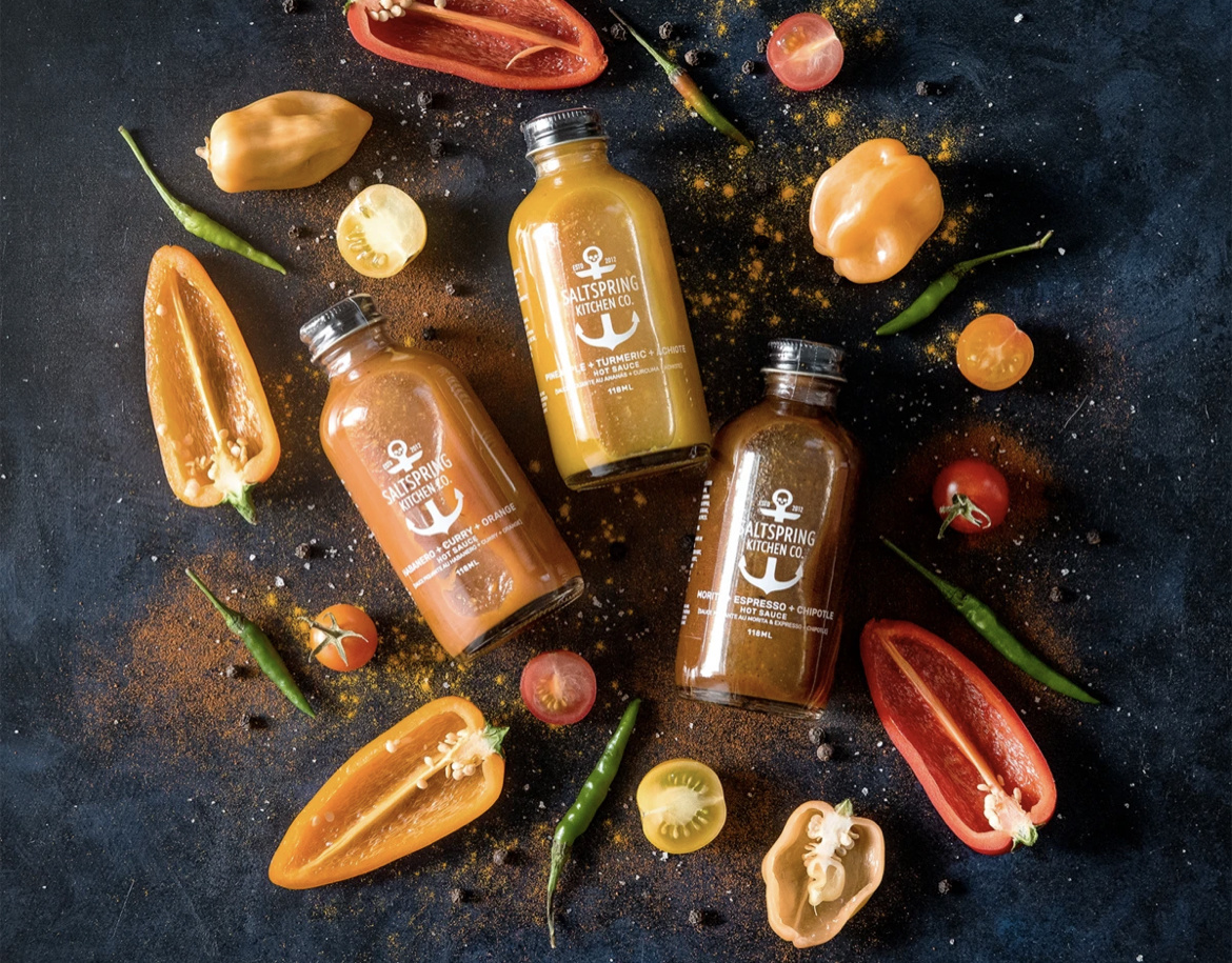 Salt Spring Kitchens Hot Sauce Collection