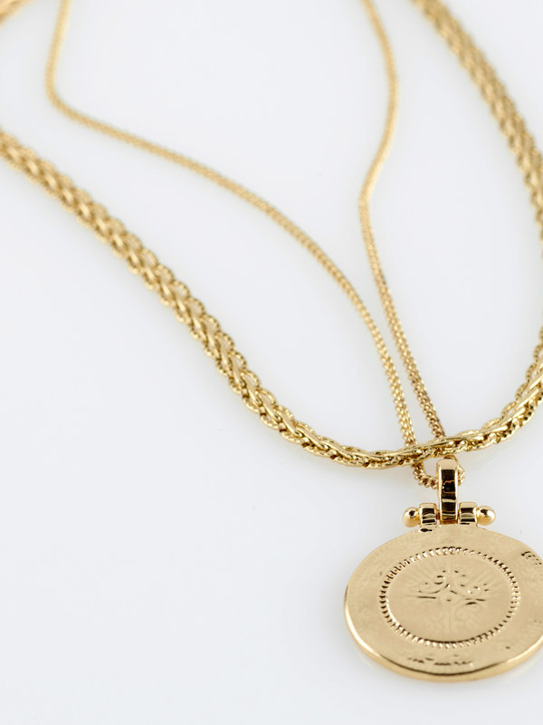 Pilgrim Nomad 2-in-1 Necklace, Gold Plated