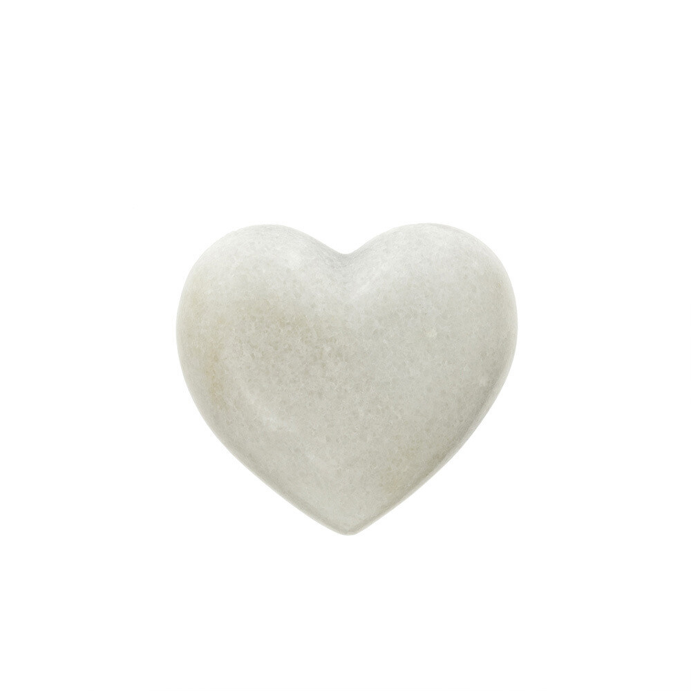 Indaba Trading Co. White Marble Heart S