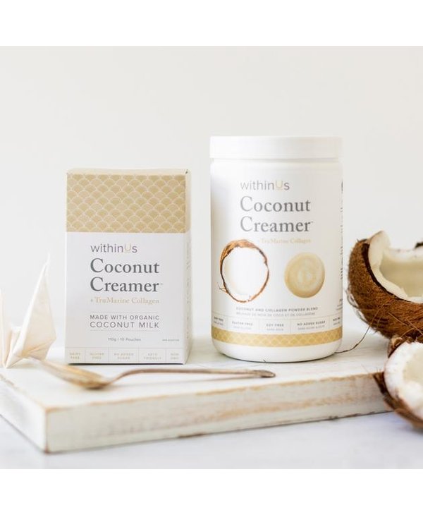 WithinUs Coconut Creamer + TruMarine® Collagen Jar