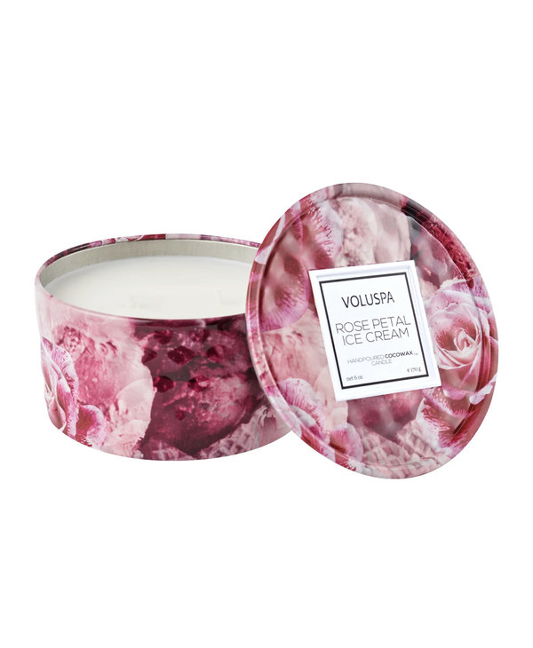 Voluspa Voluspa Rose Petal Ice Cream Candle Collection