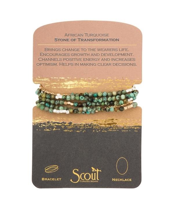 Scout African Turq Necklace, Stone of Transformation