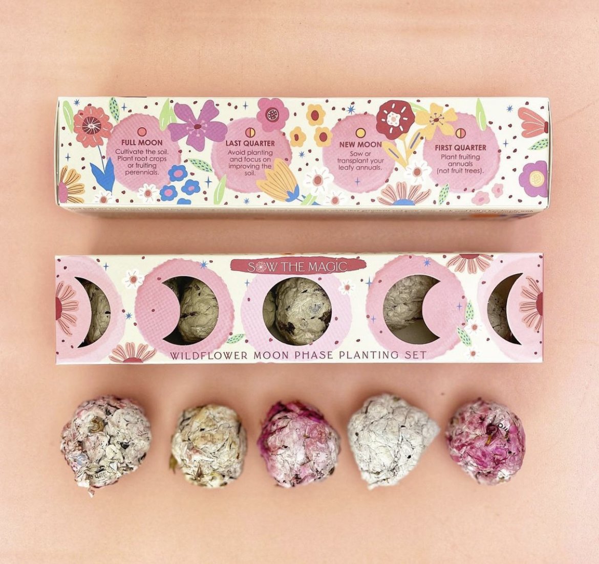 Sow The Magic Moon Phase Wild Flower Seed Planting Set