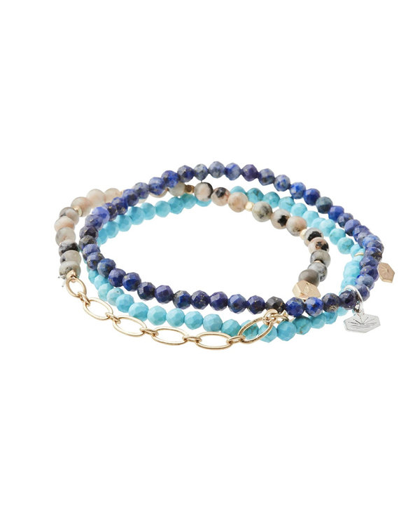Scout Mini Faceted Stone Stacking Bracelets