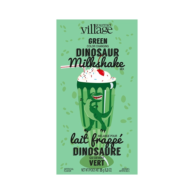 GOURMET VILLAGE Mini Milkshake Dino Green