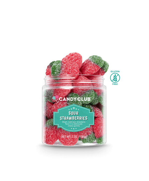 Candy Club Sour Strawberry Gummies by Candy Club