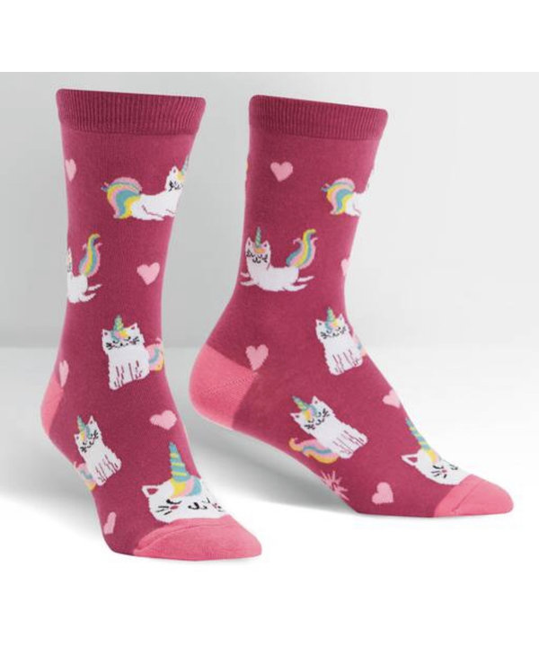 Sock it to Me Look At Me Meow Women's Crew