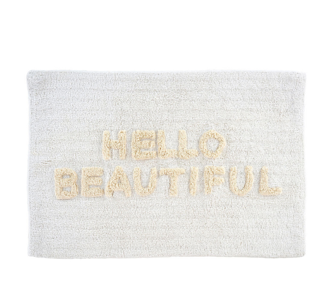 Indaba Trading Co. Hello Beautiful Bath Mat