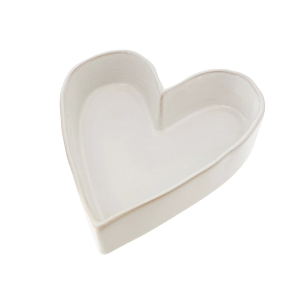 Indaba Trading Co. Heart Bowl (White)