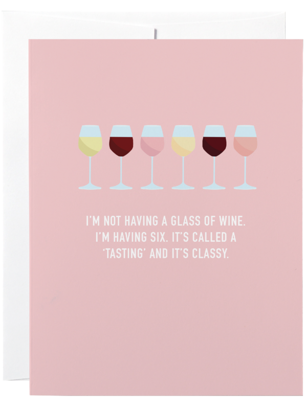 Classy Cards Wine Tasting Card