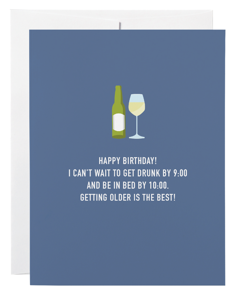 Classy Cards Drunk by Nine Birthday Card