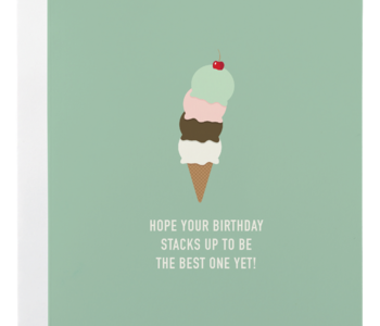 Ice Cream Birthday Card