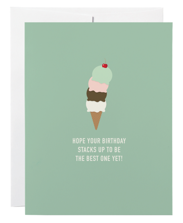 Classy Cards Ice Cream Birthday Card
