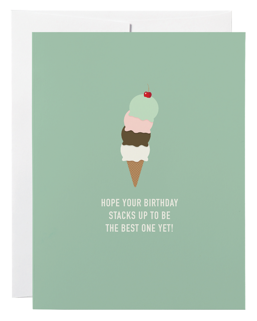 Classy Cards Ice Cream Birthday Card