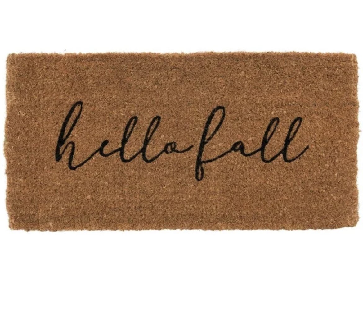 CREATIVE CO-OP Hello Fall Doormat