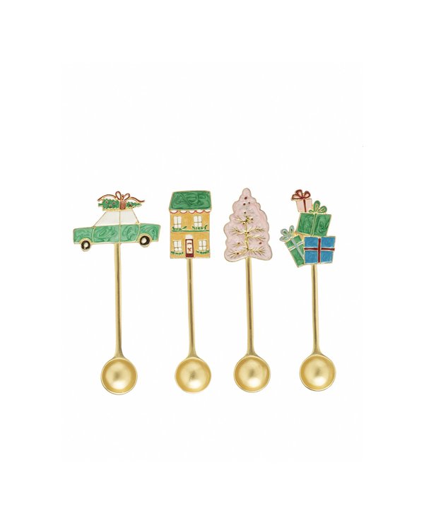 CREATIVE CO-OP Holiday Zinc Alloy Spoons