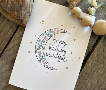 Birthday Moon Card