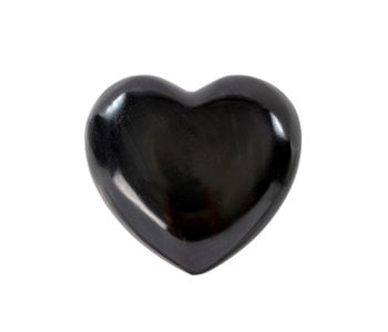 Mini Soapstone Heart, Black