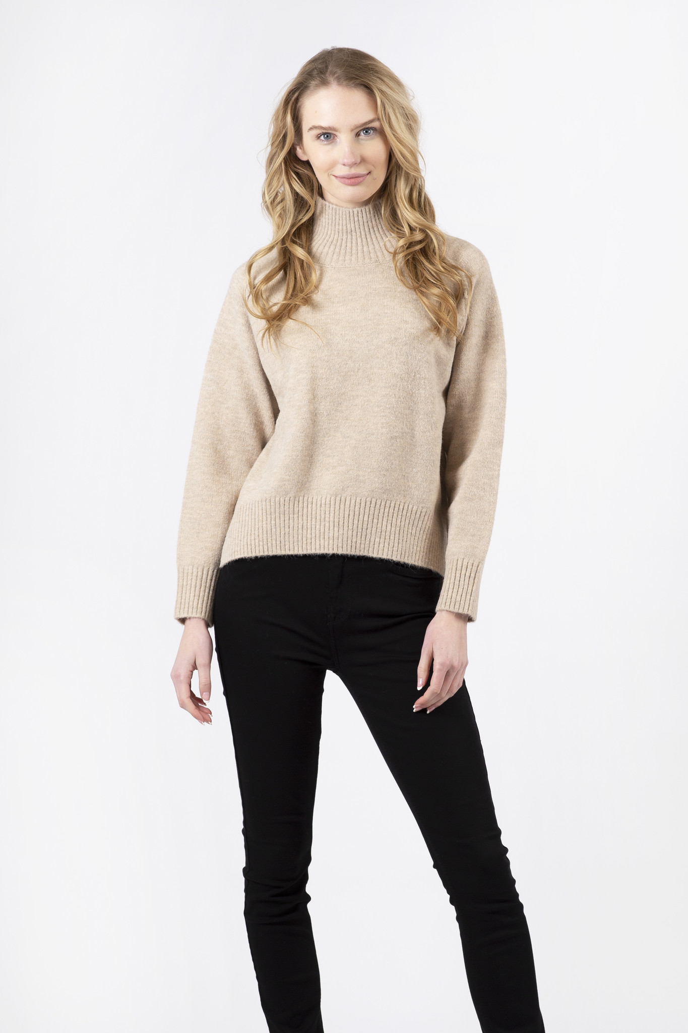 Lyla & Luxe Azra Mock Neck Sweater