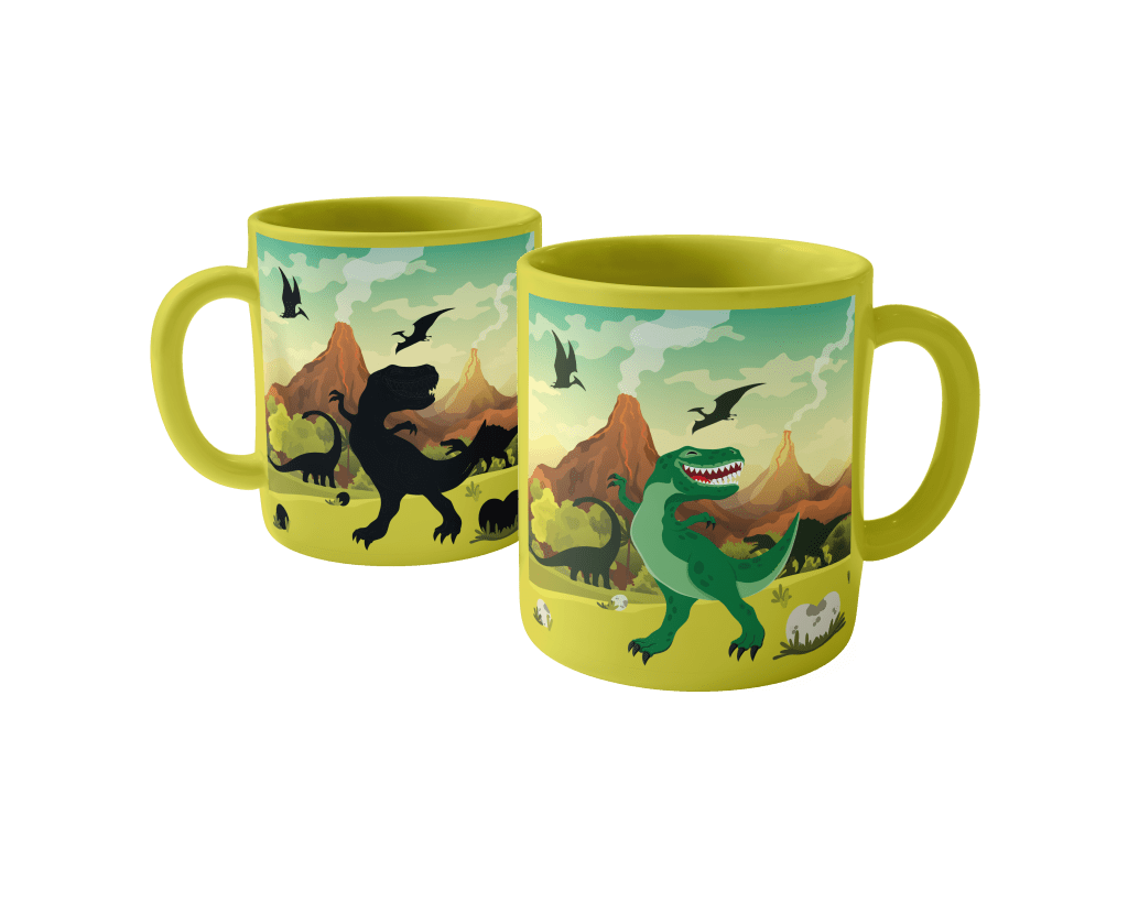 GOURMET VILLAGE Dino Colour Changing Mugs