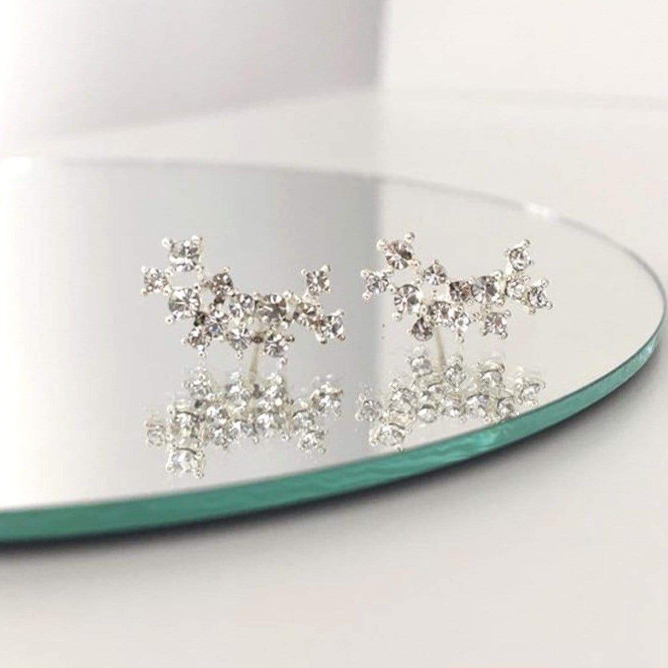 Lovers Tempo Stardust Ear Climber Earrings, Clear
