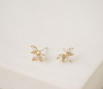 Harlowe Stud Earrings, Gold